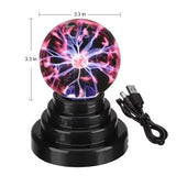 8 Inch Sound Control Magic Plasma Ball Lamp LED Night Light Atmosphere Touch Glass Plasma Light Christmas Party Decor Lighting